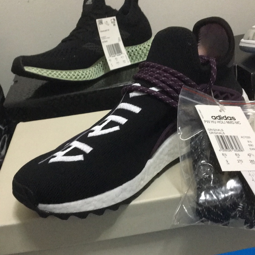 SOLD—————————————Adidas hu nmd “holi” Black